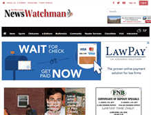 Tablet Screenshot of newswatchman.com